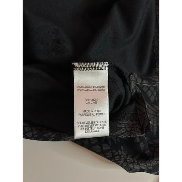 TravisMathew Off The Cape Mens Golf Polo Black Gray Pineapple Shirt Size Large - Picture 11 of 12